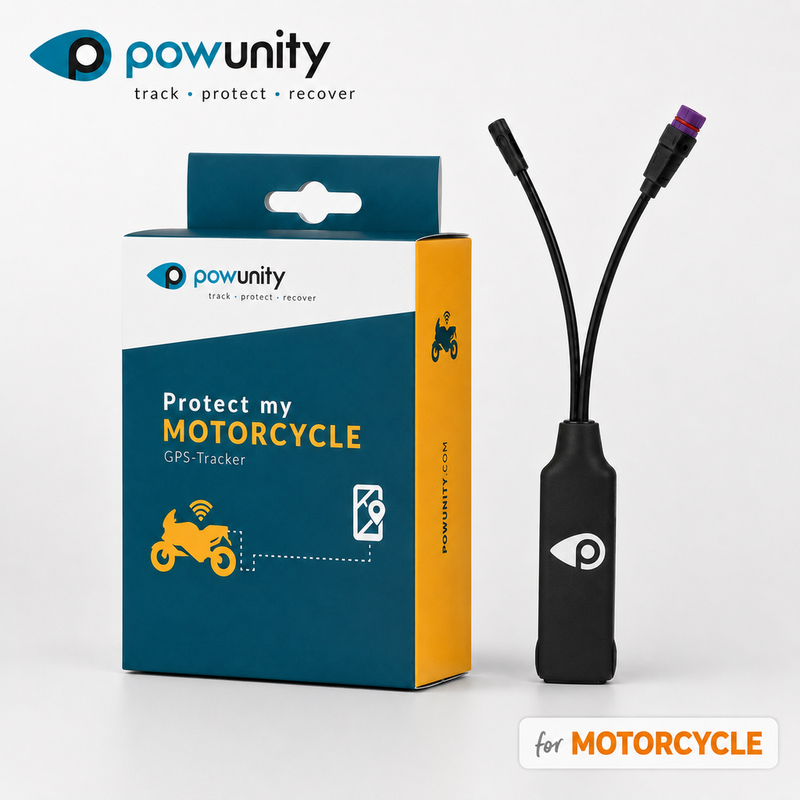 PowUnity GPS-Tracker für Motorräder